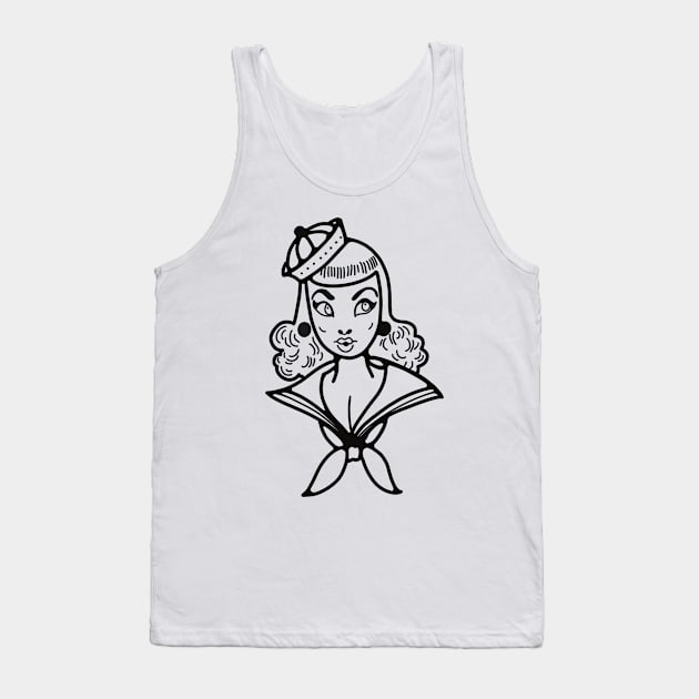 Sailor girl Tank Top by Autistique